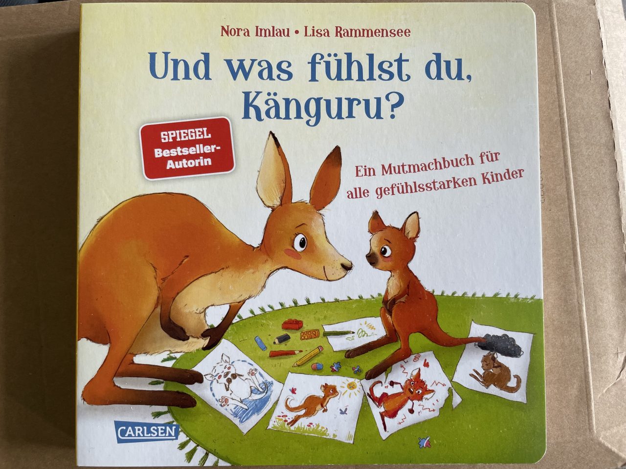 Und was fühlst du, Känguru? - Kinderbuch auf einem Briefumschlag