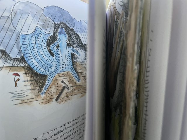 Einblick in das Kinderbuch "Regen im Kopf"