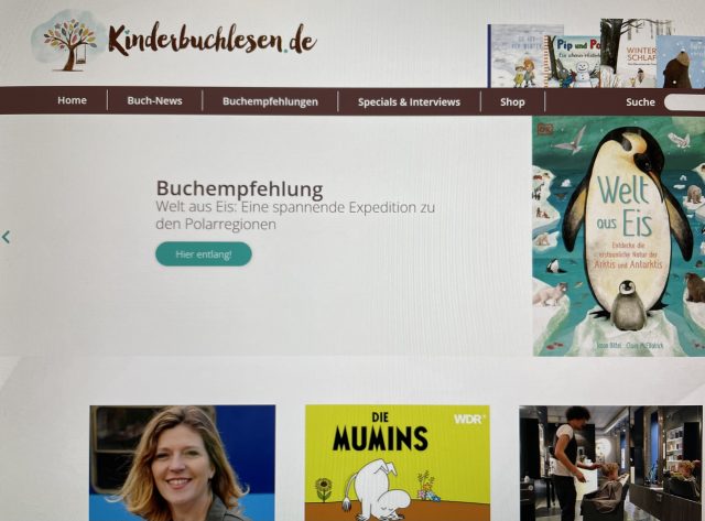 Screenshot von "KInderbuchlesen.de"