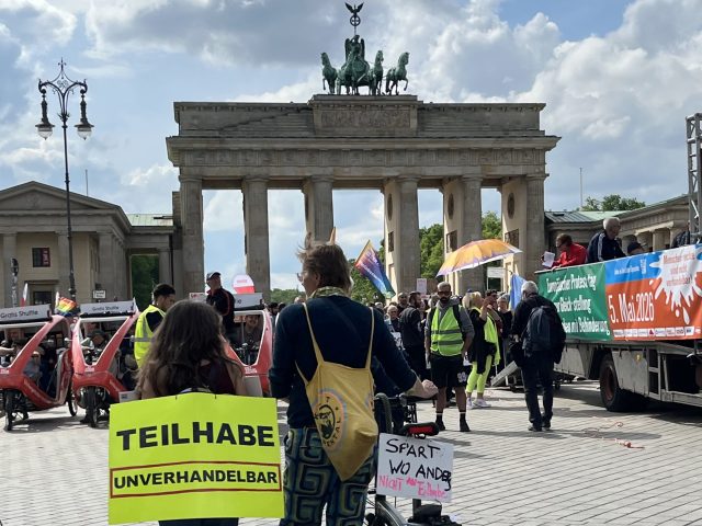 Demonstrationssammlung am Brandenburger Tor 